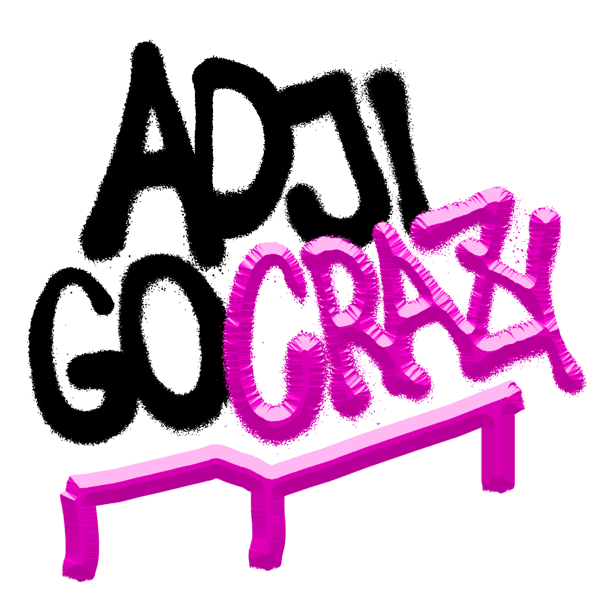 Adji Go Crazy 'Kink Rail' Sticker