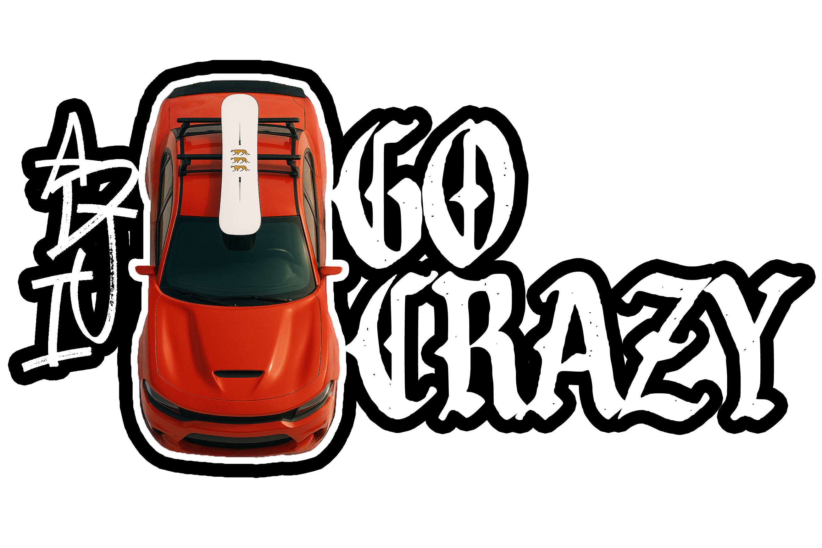 Adji Go Crazy 'Roof Rack' Sticker